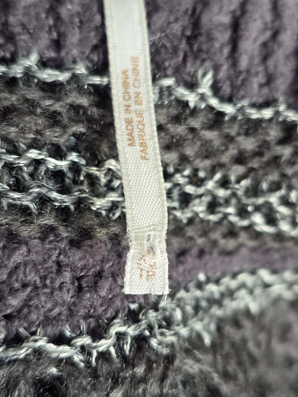 Free People XS Rare Woven Open-Front Textured Knit Cardigan Charcoal Gray
